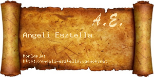 Angeli Esztella névjegykártya
